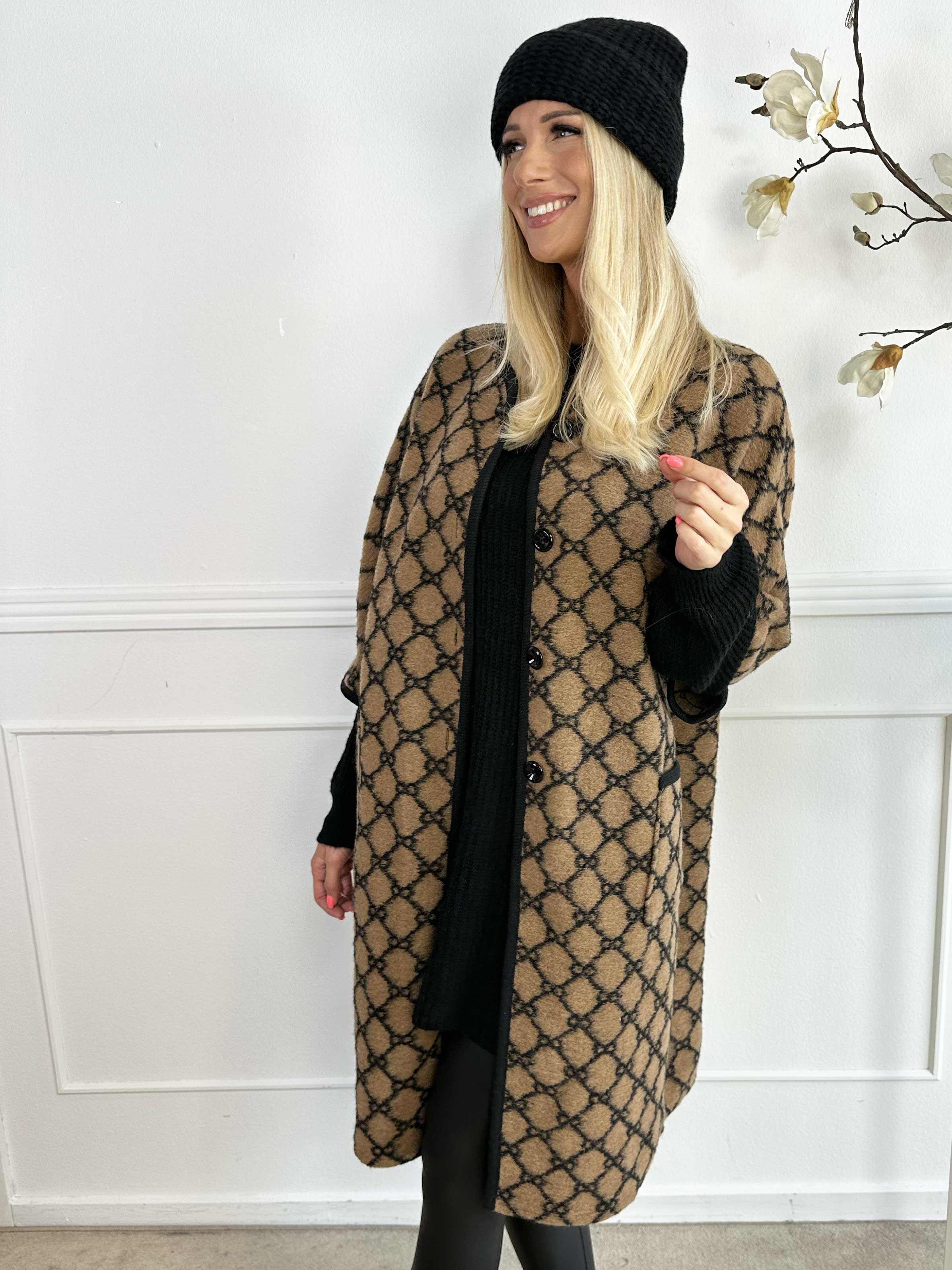 Arianna - Mønstret frakke